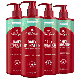 Old Spice front packaging showing bottle and label for easy identification and benefit