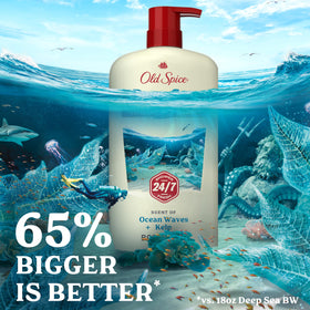 Old Spice four-pack stacked view showing bulk supply advantage
