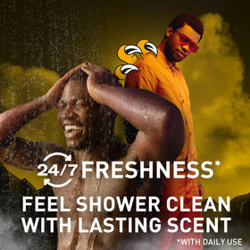 Old Spice Eaglefangs rich foam lather close-up showing thorough cleansing action