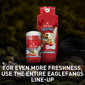 Old Spice Eaglefangs pack of four bottles arranged to show bulk value and supply