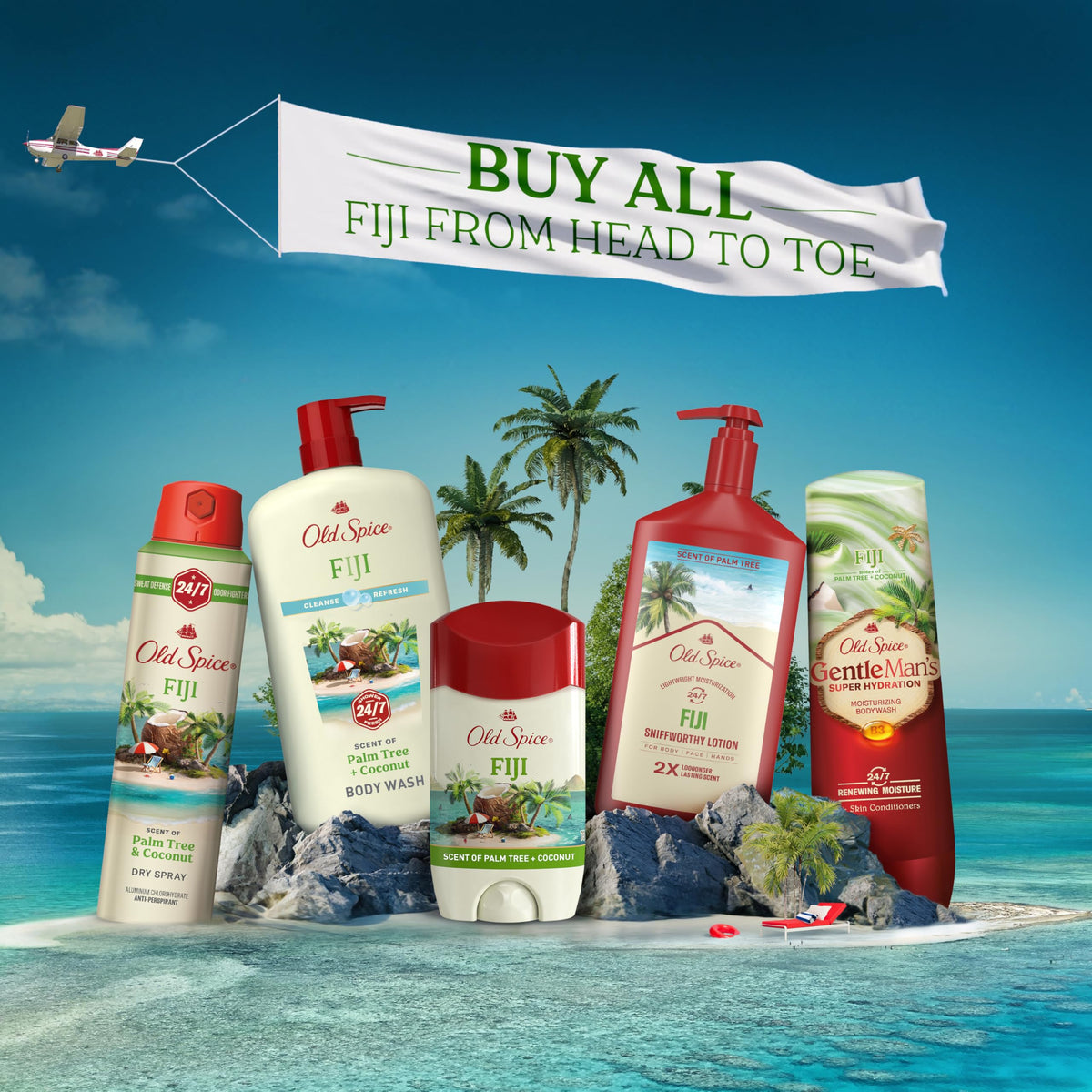 Old Spice Vitamin B3 ingredient visual signaling skin-friendly care