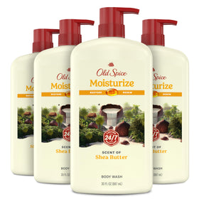 Old Spice front packaging showing bottle and label with fresh benefit