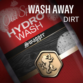 Old Spice Hydro Wash 16oz size comparison demonstrating travel-friendly volume and value