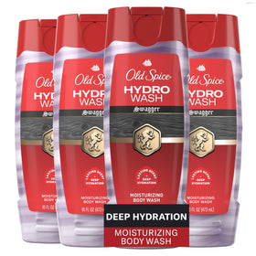 Old Spice Hydro Wash front packaging showing bottle and clear branding for easy identification