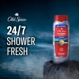 old spice pump and cap detail demonstrating easy, controlled dispensing
