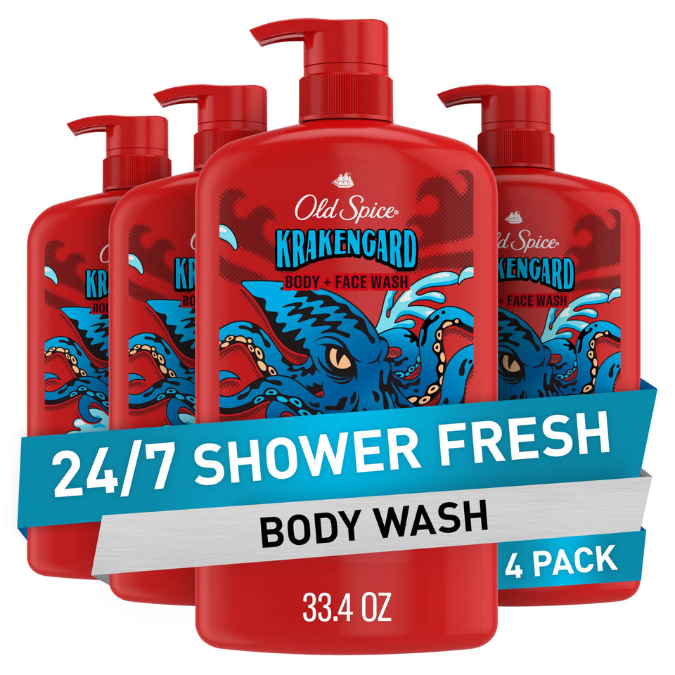 old spice Krakengard front packaging showing bold label and benefit