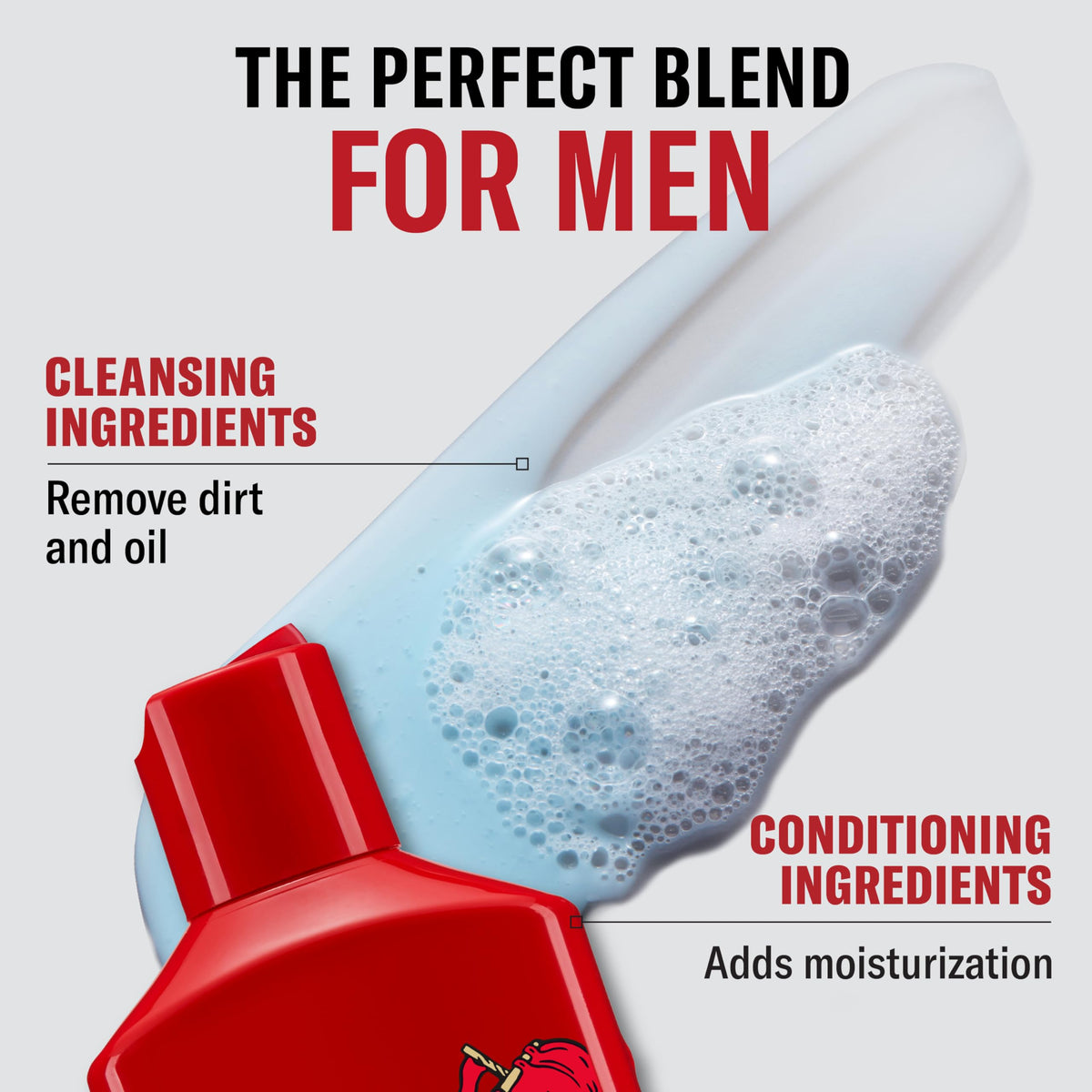 Old Spice Krakengard rich lather close-up demonstrating effective cleansing benefit