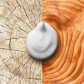 Old Spice label close-up highlighting Vitamin E and product details