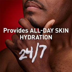 Old Spice lotion texture closeup highlighting lightweight, fast-absorbing finish