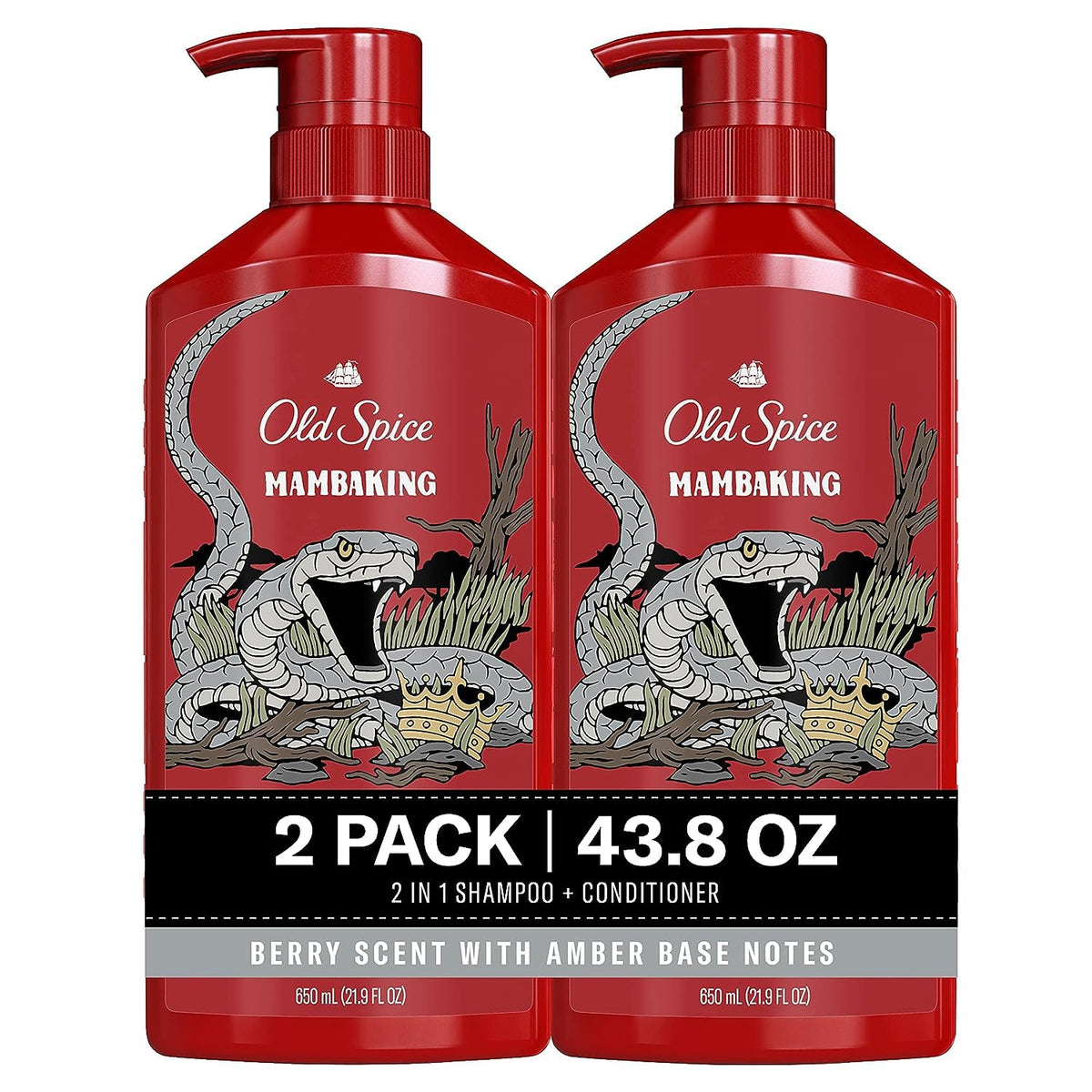 Old Spice MambaKing front packaging showing bold label and volume for quick identification and value