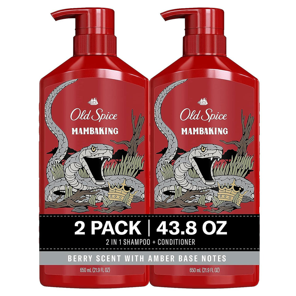 Old Spice MambaKing front packaging showing bold label and volume for quick identification and value