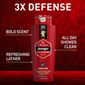 Old Spice pack of six bottles demonstrating bulk value and supply benefit