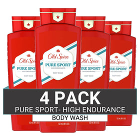 Old Spice Pure Sport front packaging showing bottle and branding for easy identification