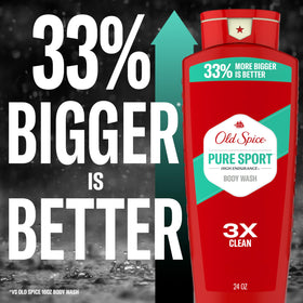Old Spice Pure Sport staged in a gym bag showcasing portability and post-workout freshness
