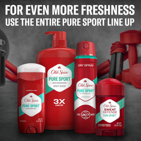 Old Spice held in hand showing 33.4 oz size for long use