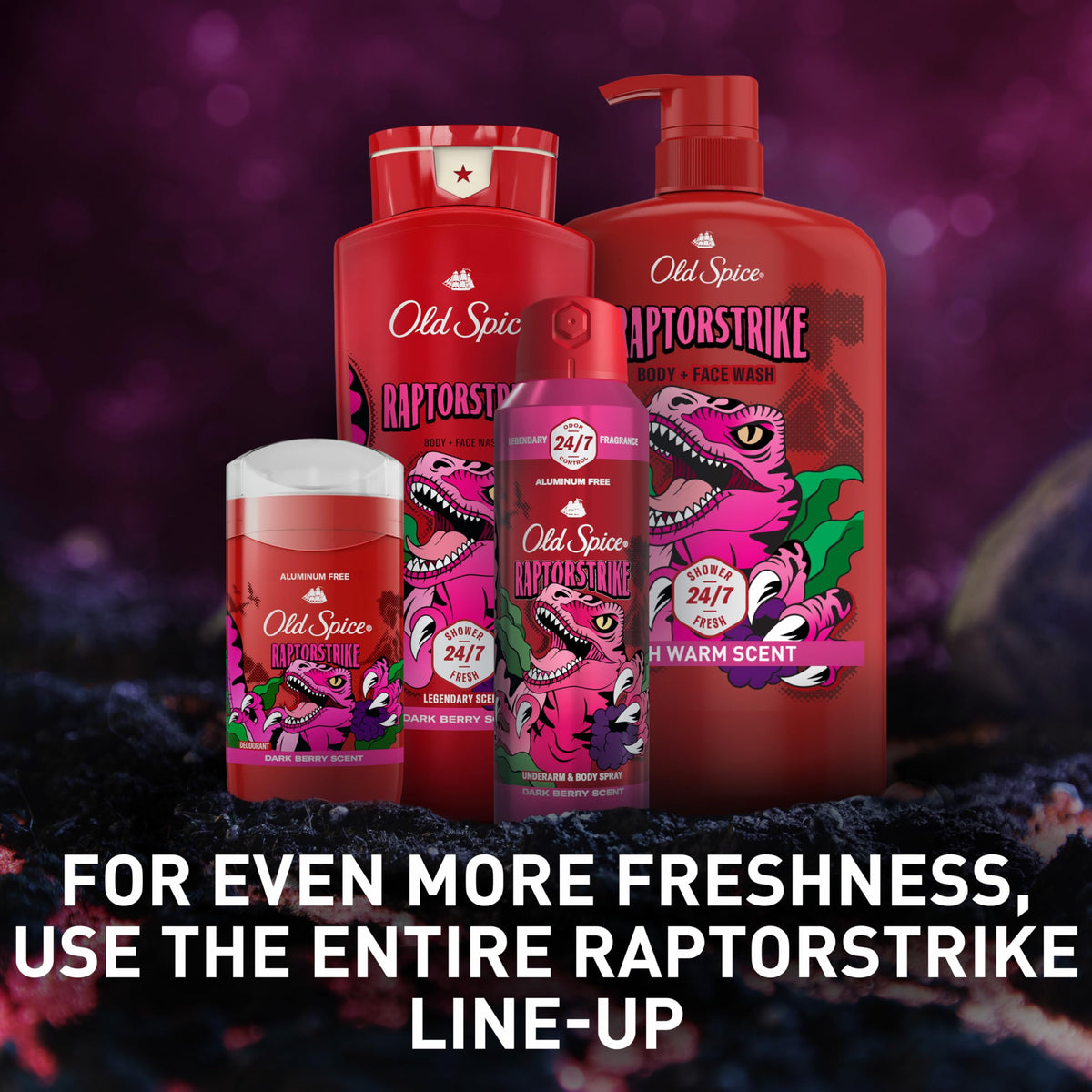 Old Spice Raptorstrike on bathroom shelf showing grooming routine fit
