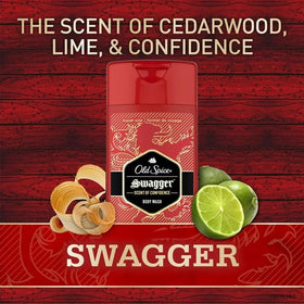 Old Spice Red Zone bottle in hand demonstrating true size