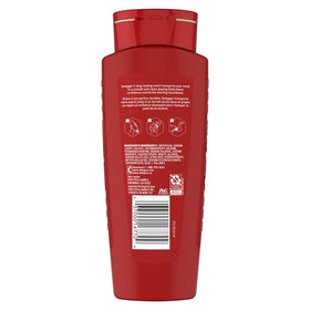Old Spice Red Zone pump-top detail for easy dispensing benefit