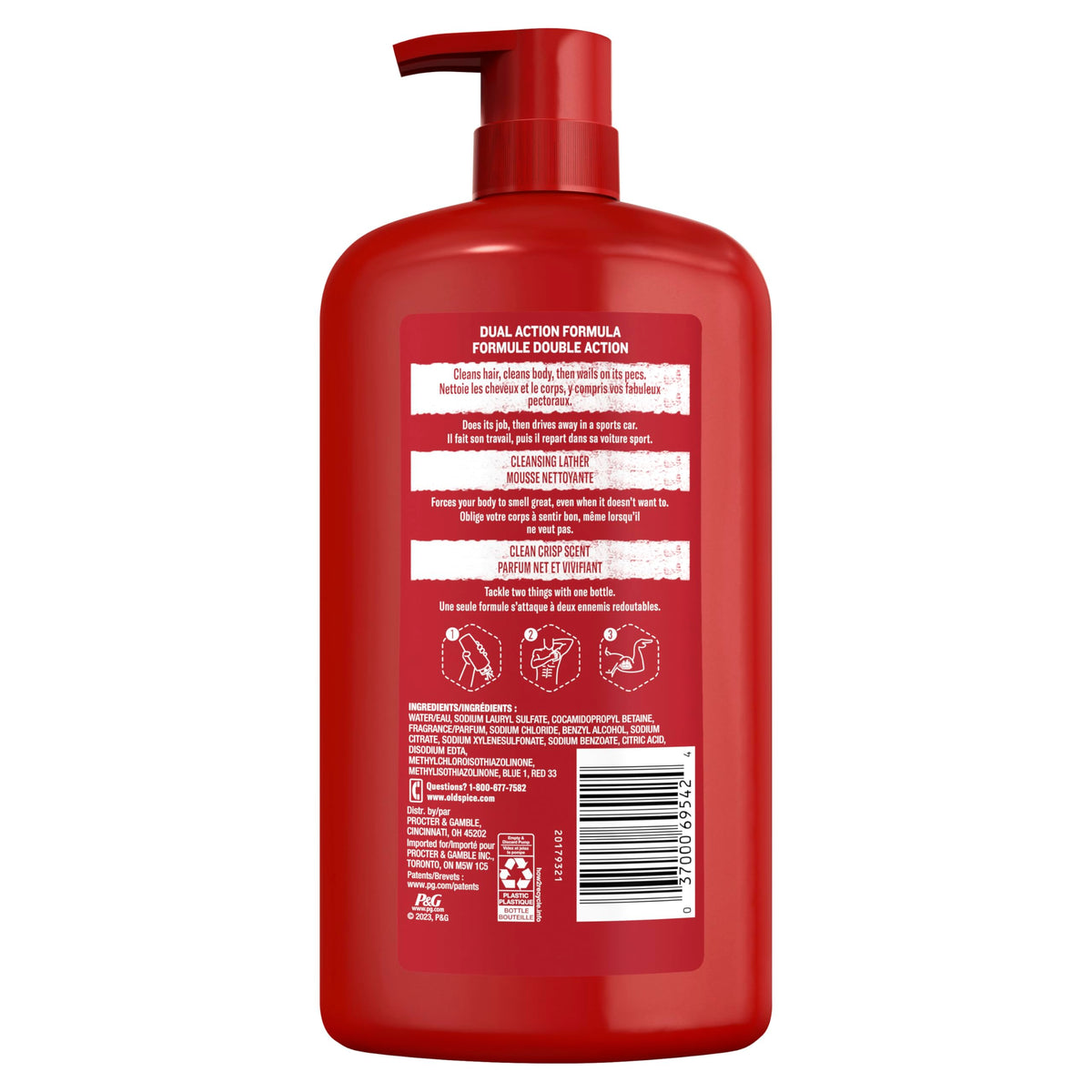 Old Spice bottle next to razor demonstrating size and bathroom storage fit