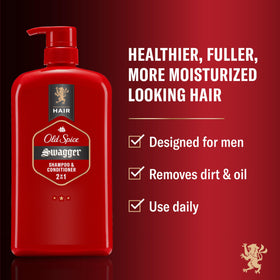 Old Spice Swagger back label closeup displaying ingredient list for informed users