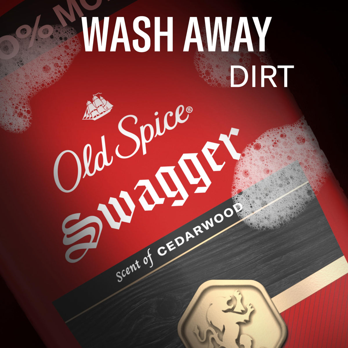 Old Spice bottle on bathroom counter evoking everyday grooming ritual