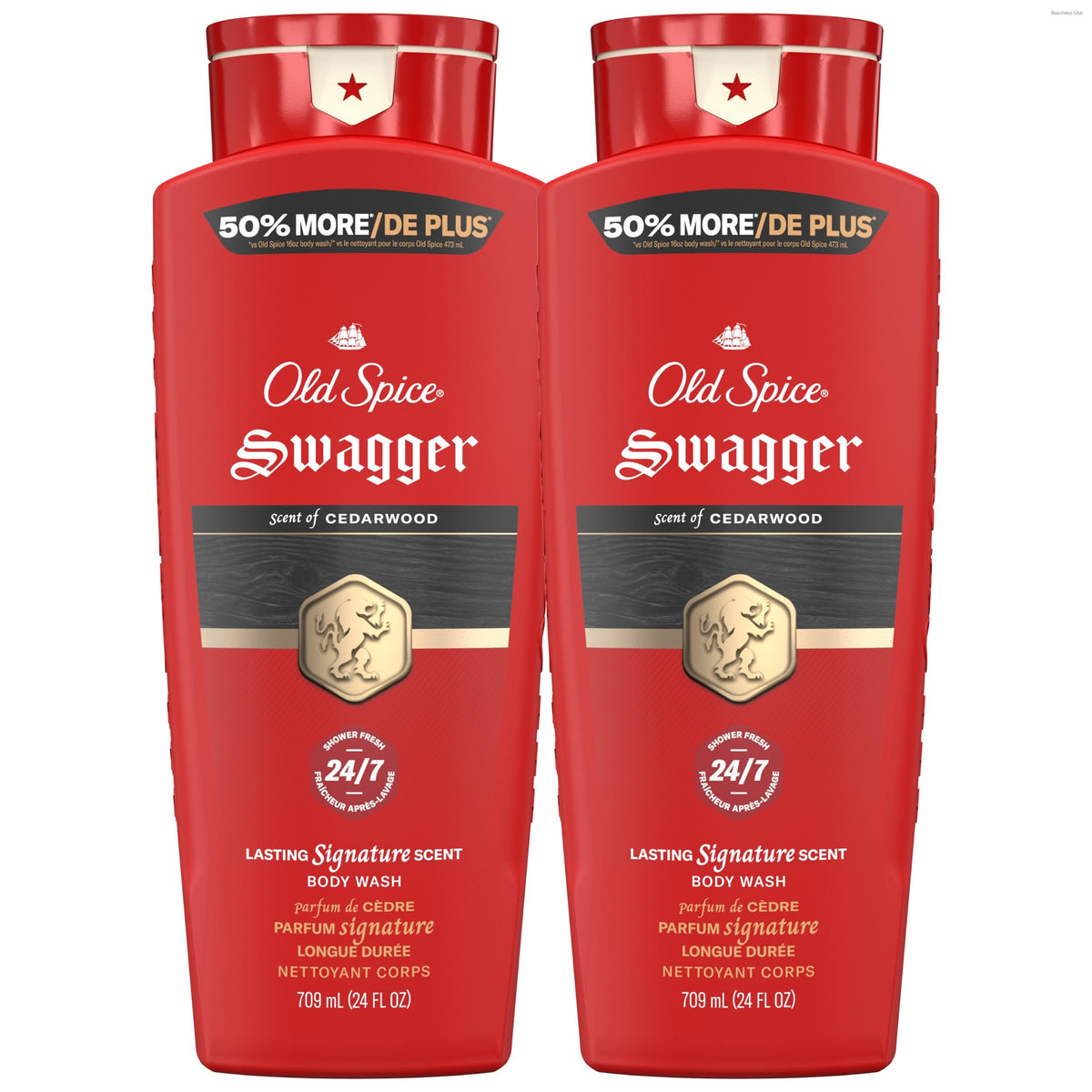Old Spice Swagger front packaging showing bold bottle and scent