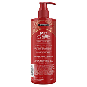 Old Spice Swagger with Argan oil visual emphasizing conditioning ingredient benefit