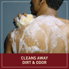 old spice lather texture on skin showing rich foam and effective cleanse