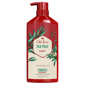 After-wash hair styled and fuller-looking using Old Spice Tea Tree