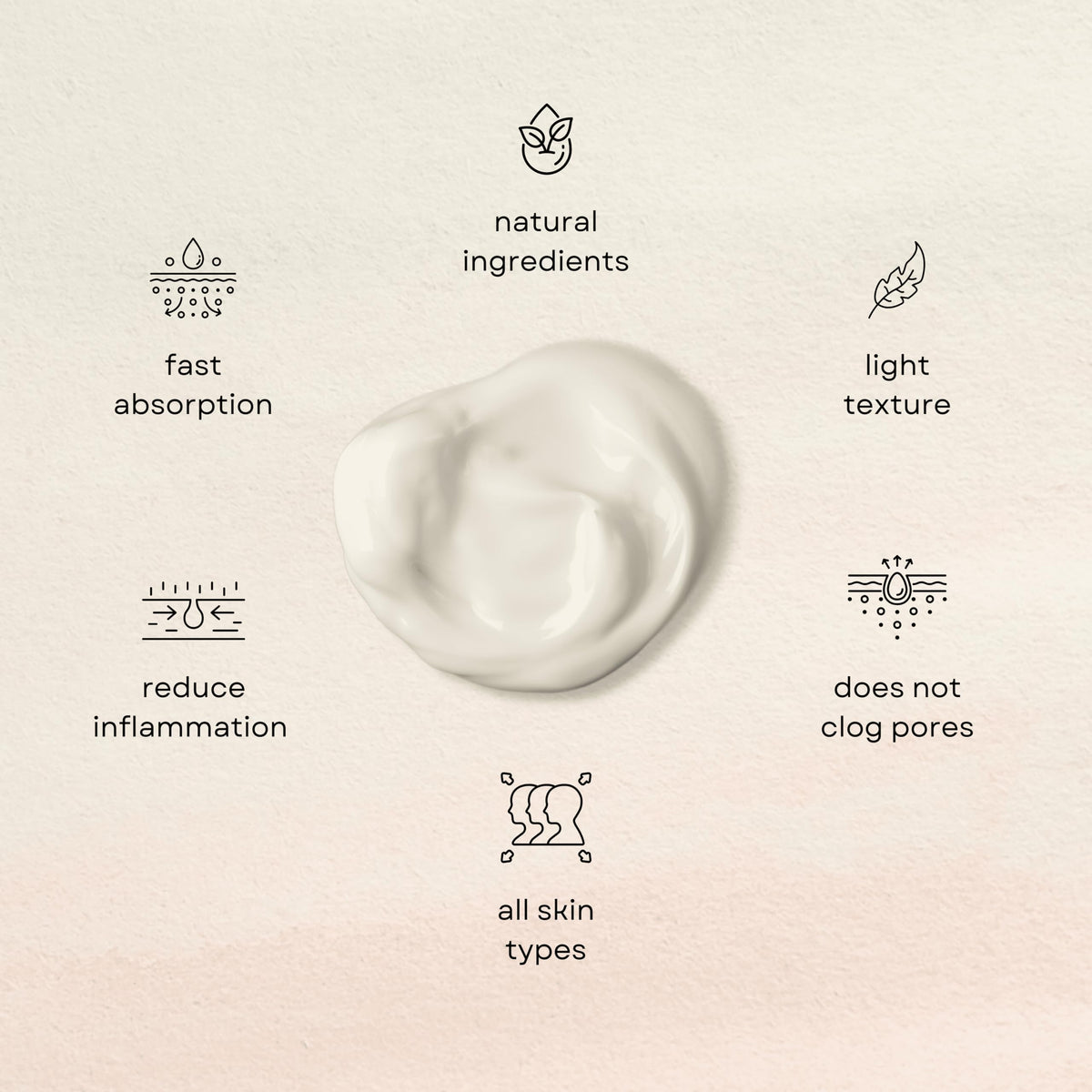 Old Time Tallow applying balm to cheek demonstration illustrating quick absorption benefit