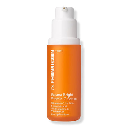 OLE HENRIKSEN front view of unboxed 15ml serum showing bottle and label for travel convenience