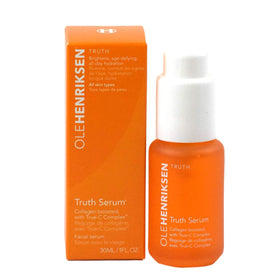 Ole Henriksen bottle held in hand for scale, travel-friendly 1.0 fl oz benefit