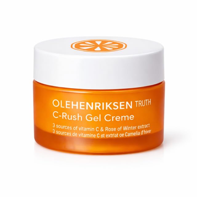 ole henriksen jar in hand for scale showing compact travel-friendly benefit