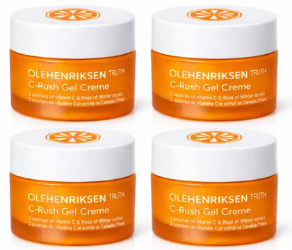 ole henriksen four-pack front view showing travel jars and portability benefit
