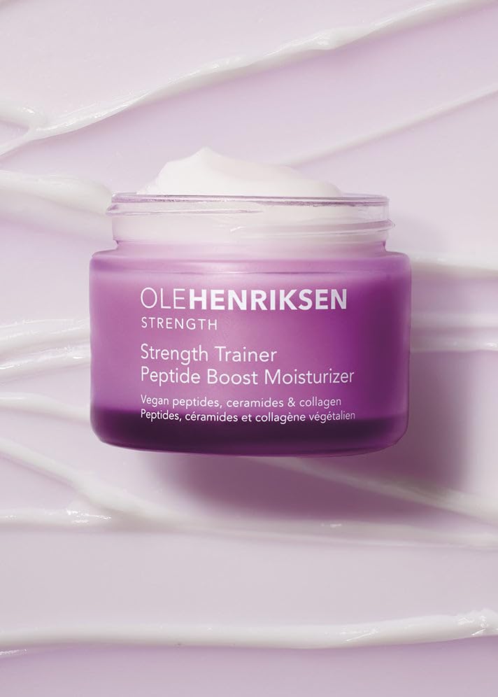 Ole Henriksen next to a ruler showing 50ml scale for accurate size and value benefit