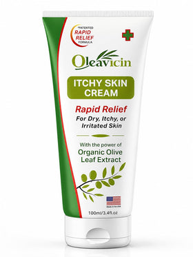 Oleavicin tube front view shows clear branding and travel-friendly design