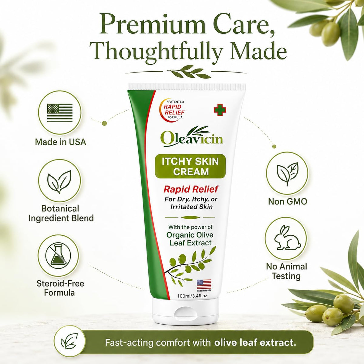 Oleavicin in an outdoor first-aid kit for on-the-go itch relief