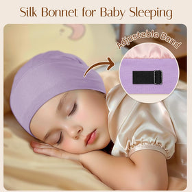 OLESILK adjustable snap detail ensuring a snug, growing-fit benefit