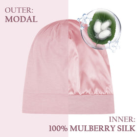 OLESILK close-up mulberry silk lining for anti-frizz protection