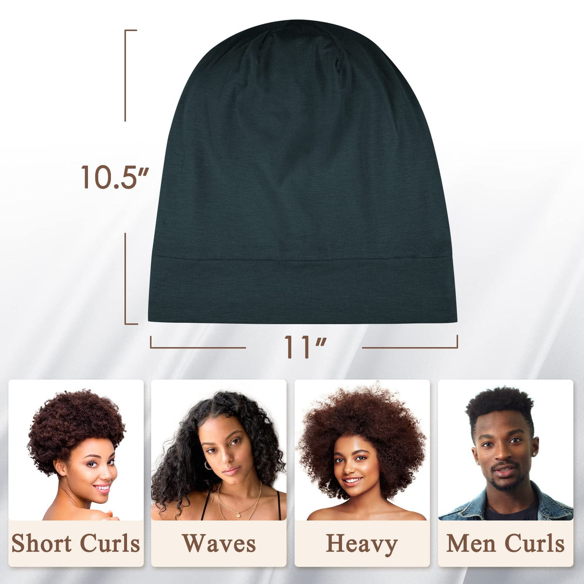 OLESILK roomy interior holding braided hair without compression