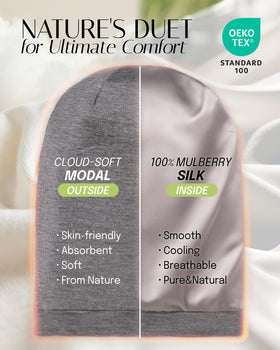 OLESILK close-up of mulberry silk lining highlighting smooth protection