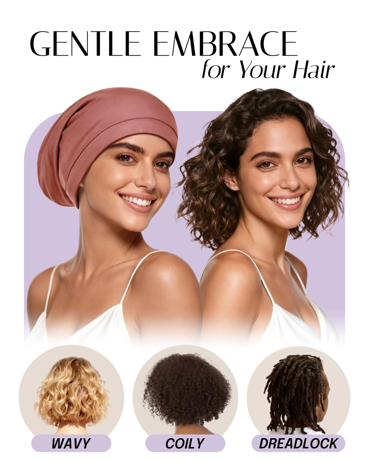 OLESILK bonnet flat-lay with ruler for size scale and roomy interior benefit