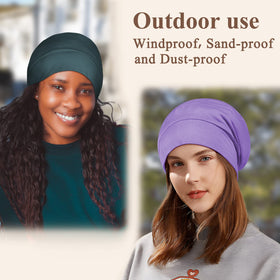 OLESILK bonnet shown beside hand to illustrate size and capacity