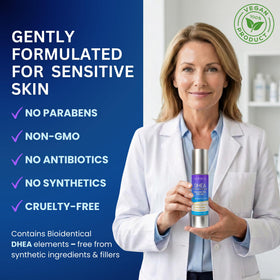 Olidiva with botanical ingredients indicating plant-based, bioidentical sourcing