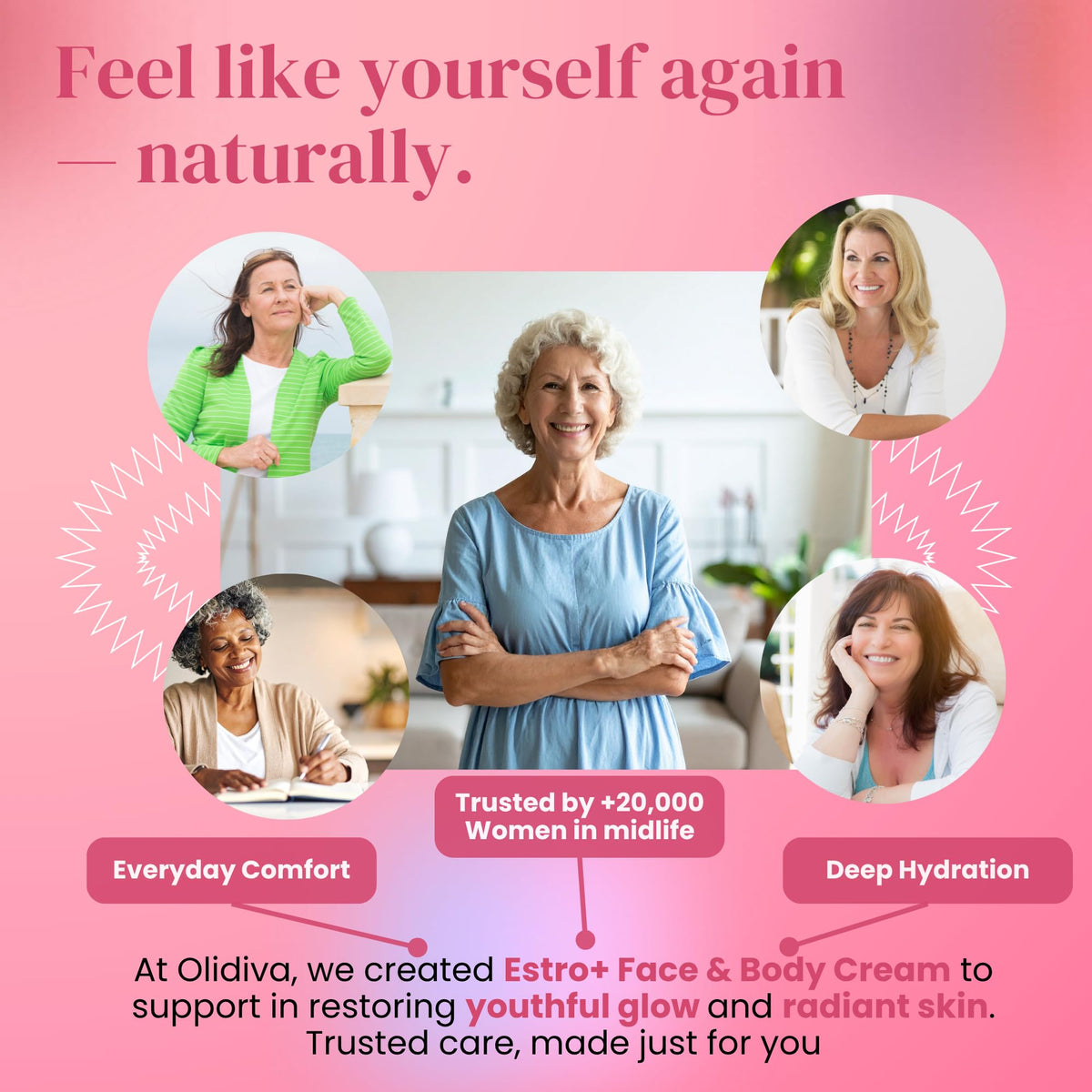 Olidiva lifestyle bathroom shelf display showing easy incorporation into daily skincare routine