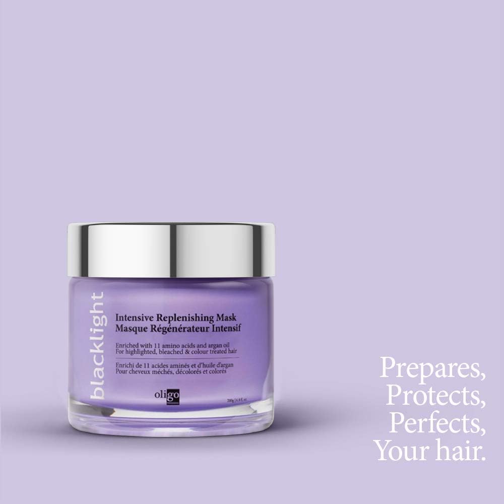 Oligo Professionnel mask being applied to hair demonstrating smoothing action