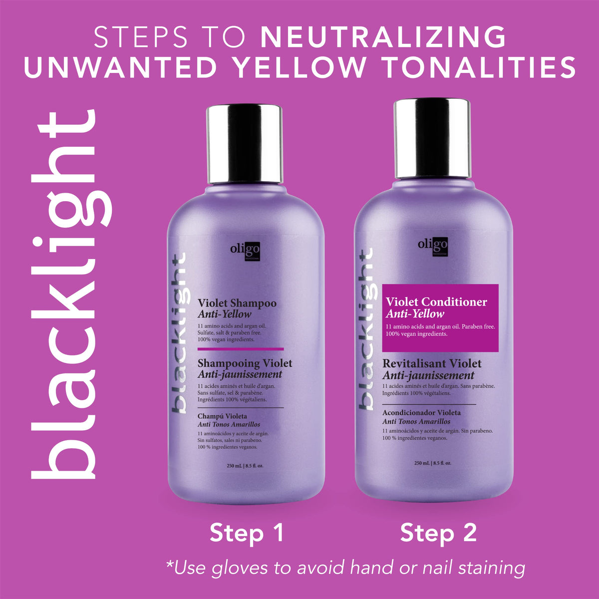 Oligo Professionnel purple conditioner cream close-up showing smooth hydrating texture