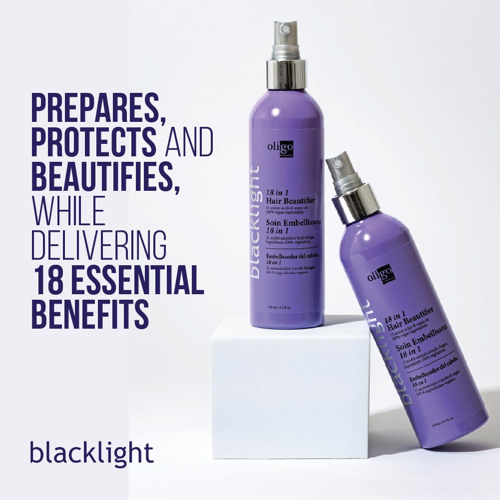 Oligo Professionnel mist spraying demonstrating even coverage and easy application
