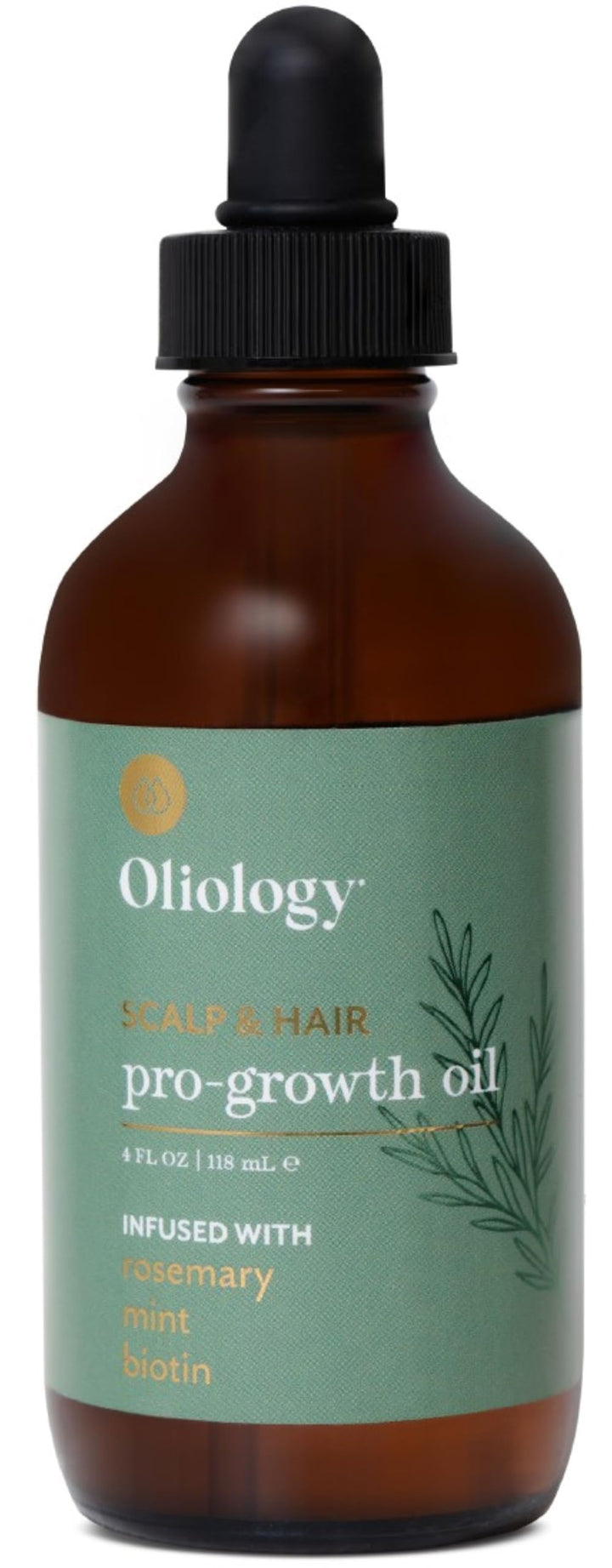 Oliology front bottle 4 fl oz shows packaging and lightweight formula benefit