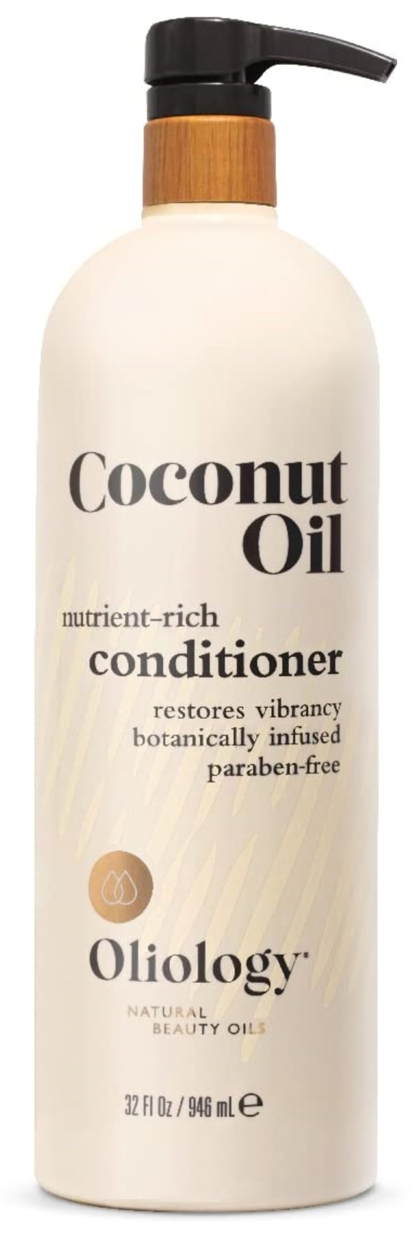 Oliology front packaging 32oz showing container and product benefit